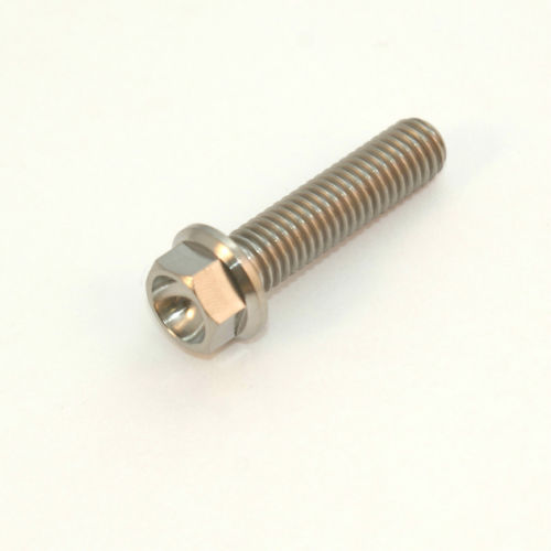  titanium hex flange head bolts DIN 6921 