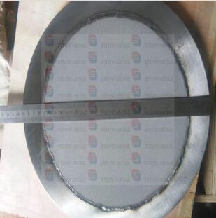 powder sintered filter round plate with seal ring